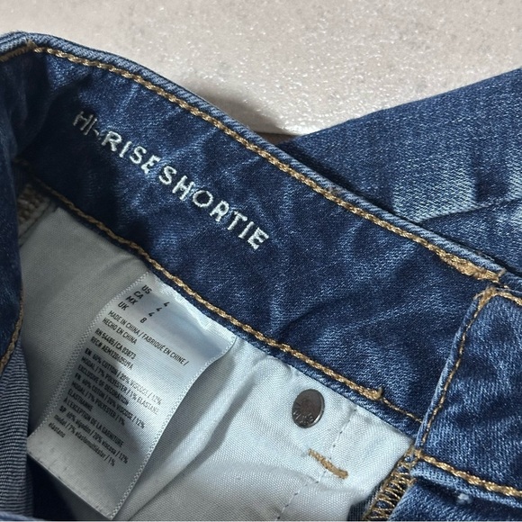 American Eagle Women Denim Super Stretch Hi-Rise Shortie Shorts size 4 - Picture 5 of 9